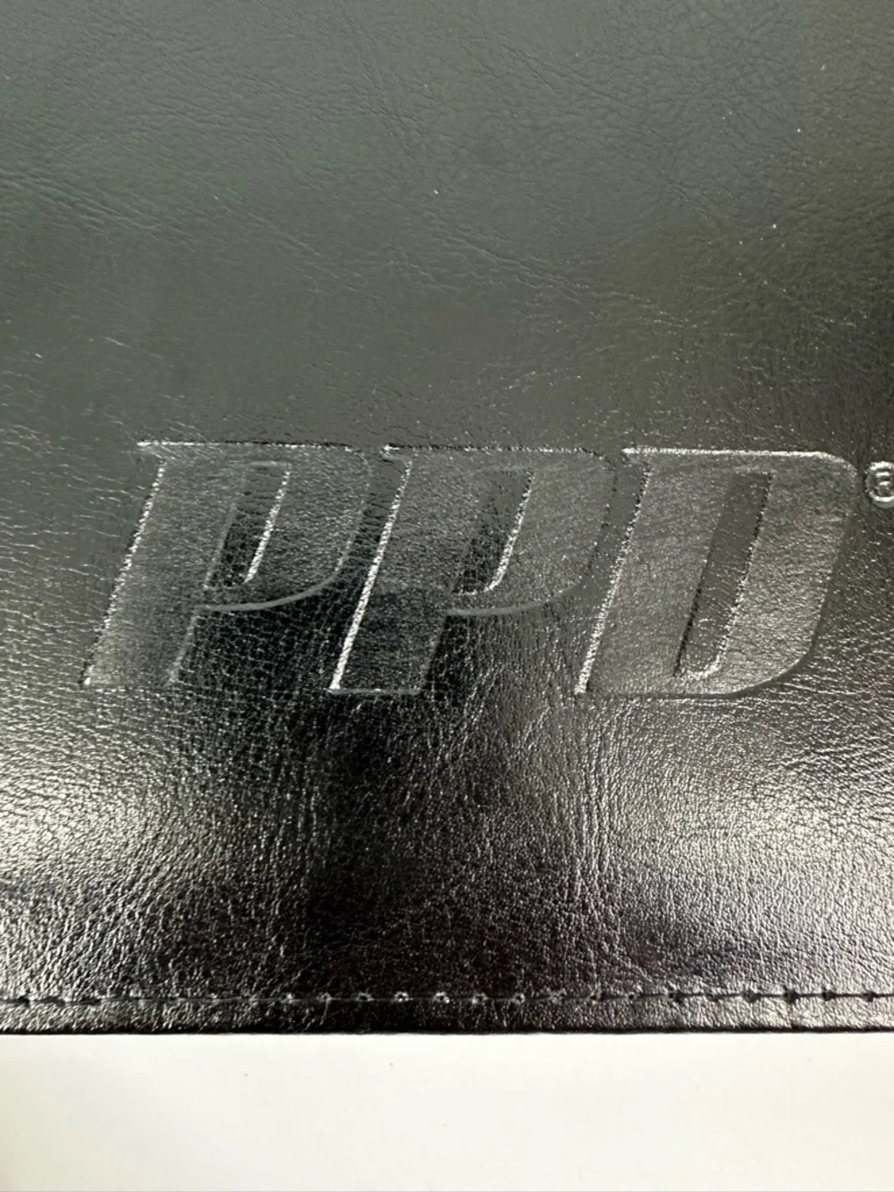 Leed's PPD Black Padfolio with Front Pocket, Legal Pad, & Inner Tablet Pocket
